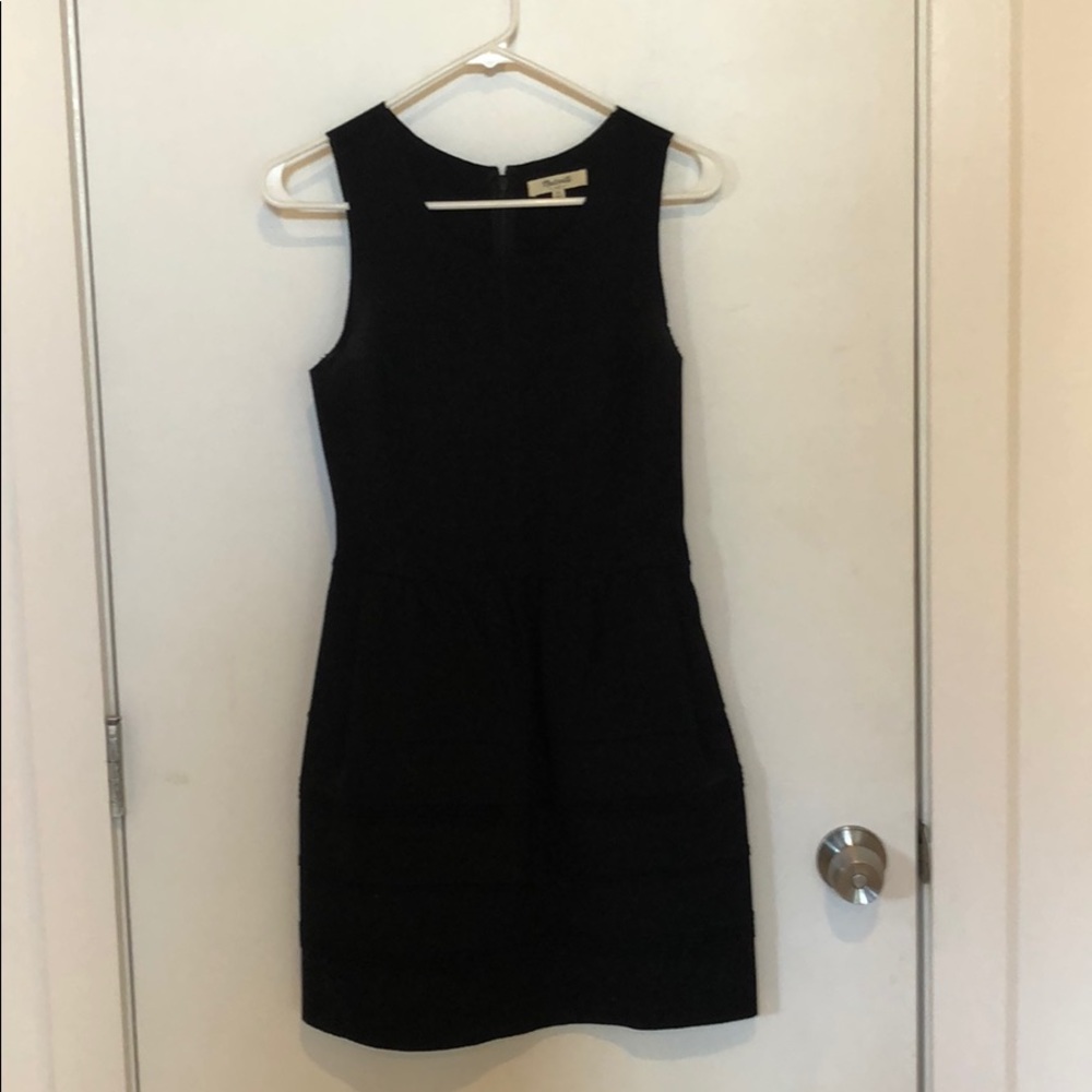 Madewell black work dress